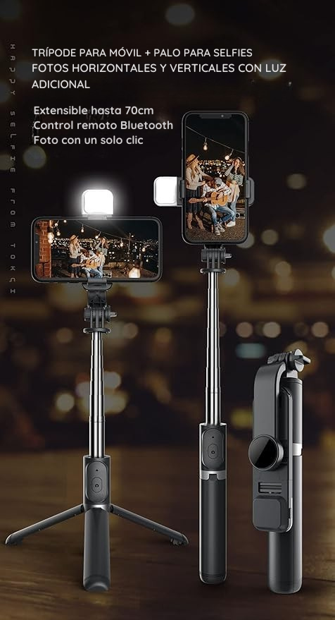 Lumic® -  Tripode para celular 4 en 1